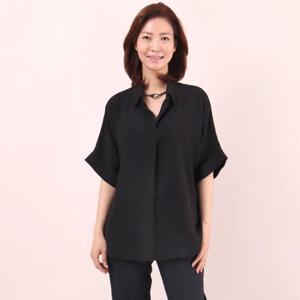 빅사이즈사랑해요 5181L406 롤업루즈블라우스 WW