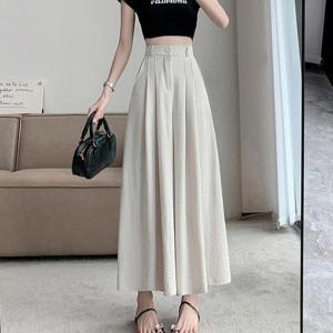 G126698_(스판) 아이스실크 뒷밴딩 와이드팬츠 슬렉스 치마바지