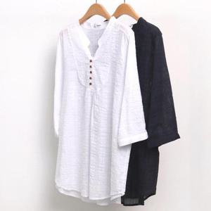 빅사이즈사랑해요 6325L406 잔체크7부남방 CO