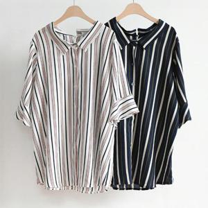 빅사이즈사랑해요 E421L406 리치라인롱블라우스 IR