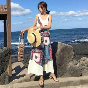 빅사이즈사랑해요 R109L406 기하악에스닉통점프슈트 NT