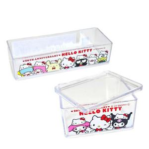 산리오 헬로키티 50주년 투명 아크릴 소품 정리함 2종