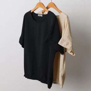 빅사이즈사랑해요 J250L406 셔링소매반팔티셔츠 NB