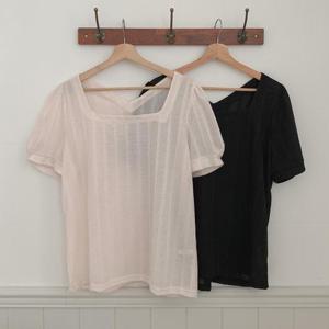 빅사이즈사랑해요 S296L406 엘라강스스퀘어블라우스 GO