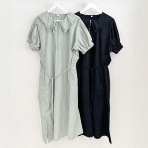 빅사이즈사랑해요 S301L406 이중카라세라반팔원피스 BN