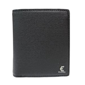 [에스콰이아]신상 클래식 심플 남성 가죽 중지갑 ECCSPN288BK