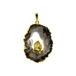 아게이트 토르마린 실버펜던트