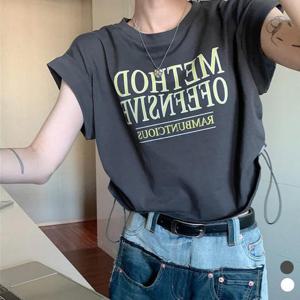 루즈핏 스트링 민소매 티셔츠 ULM-0428