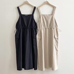 빅사이즈사랑해요 S383L407 버터포켓레이어드원피스 SM