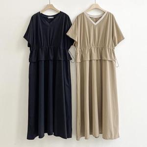 빅사이즈사랑해요 S384L407 쿨감스트링프릴원피스 SM