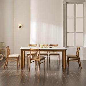 헤이몰리 도슨 SC78 세라믹 원목 6인 식탁 테이블 세트(의자)