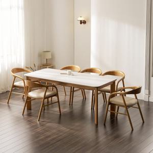 헤이몰리 도슨 SC74 세라믹 원목 6인 식탁 테이블 세트(의자)