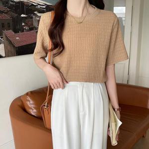 G126702_여름 쿨링 와플 반팔티셔츠