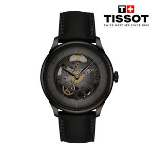 [티쏘][NEW] 슈망 데 뚜렐 파워매틱 80 스켈레톤 39MM T139.836.36.441.00