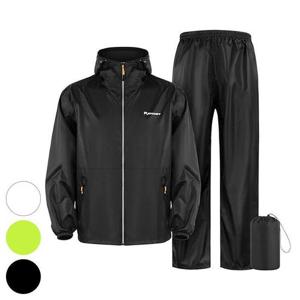 빅사이즈사랑해요 R145L407 레인후드집업팬츠투피스 DG