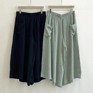 빅사이즈사랑해요 S423L407 세이빅포켓린넨치마바지 ZY
