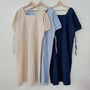 빅사이즈사랑해요 S438L407 스냅퍼프스퀘어원피스 RD