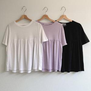 빅사이즈사랑해요 S434L407 베이글셔링스판반팔티 RD