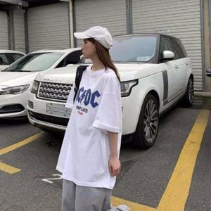 [프로셀러] 하라주쿠 스타일 오버핏 박스 프린팅 반팔티 FR-16184