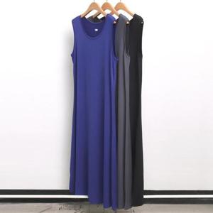 빅사이즈 롱 티 5295L407 쿨나시롱원피스 WW