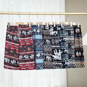 빅사이즈 캐주얼 팬츠 R159L407 하이패턴나염쿨감반바지 DG