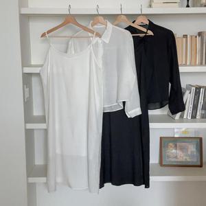 빅사이즈 나시 S468L407 캔버스셔츠원피스투피스 RD