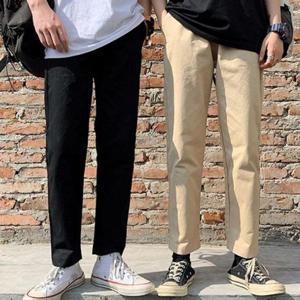 [라일리] Rly 남자면바지 허리밴딩 긴바지 캐주얼바지 9부바지 IS-P