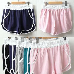 반바지빅사이즈 시원한여성바지 여자여름팬츠 6000 랍빠배색 트