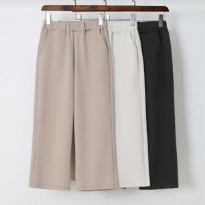 빅사이즈정장바지 P475L407 베이직스판통일자팬츠 LO