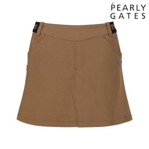 파리게이츠 (521D3PC207BG) 여성 로고 밴딩 언발 플라운스 스커트