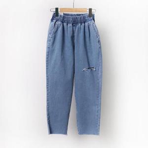 빅사이즈트임청바지 9846L408 쫀쫀밴딩빈티지배기 LO