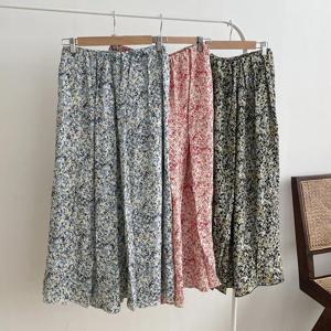 빅사이즈패턴스커트 S504L408 샤랄라플라워롱스커트 MO