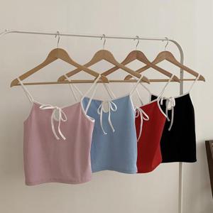 빅사이즈나시티 S509L408 애플배색끈리본민소매티 MO