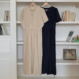 빅사이즈반팔원피스 S526L408 버블오픈카라셔링원피스 RD