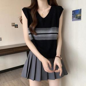 G126682_레이어드 V넥 니트조끼 간절기베스트