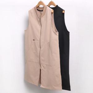 빅사이즈롱조끼 5205L409 시보리루즈베스트 MN