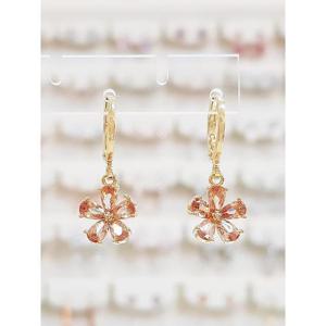 볼라레 세이브존01 스테파니 큐빅 꽃 자동 원터치 귀걸 gpe1120