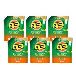 [테크] 진드기 제거 액체세제 드럼용 리필 2L x 6개