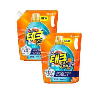 [테크] 특유취 제거 액체세제 리필 (일반용) 2L x 2개