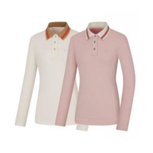 [콜핑]LD18 여성 겨울 약기모 카라 티셔츠  KUT4556W