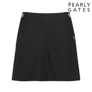 파리게이츠 (521D3PC207BK) 여성 로고 밴딩 언발 플라운스 스커트