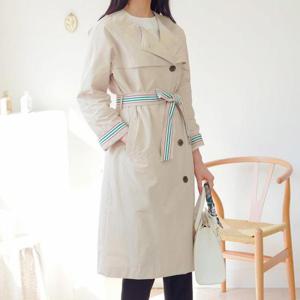 JK1626K93-지컷 노카라 트렌치코트