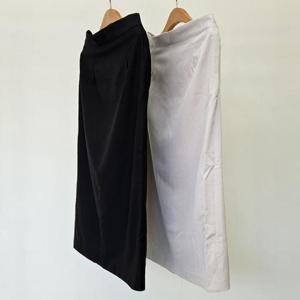 빅사이즈데일리치마 S669L409 샌디드스판베이직스커트 CR
