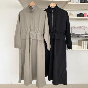 빅사이즈긴팔원피스 S676L409 헨반집업스트링원피스 SM