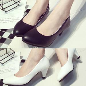 P802 여자하이힐 미들힐 여성구두 기본펌프스 5.5cm