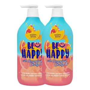 해피바스 스마일바디워시브라이트닝 자몽오렌지 900g x2