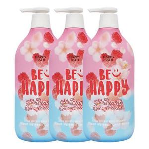 해피바스 스마일바디워시 릴렉싱 체리베리 900g x3