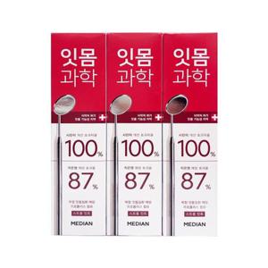 메디안 잇몸과학 스트롱민트 치약 120g 3입