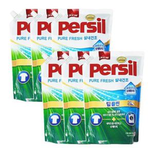 퍼실 퓨어프레쉬 딥클린 드럼/일반 겸용 실내건조 리필 2L x6