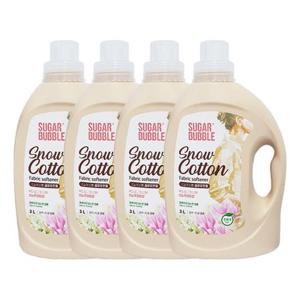 슈가버블 섬유유연제 스노우 코튼 3L x4